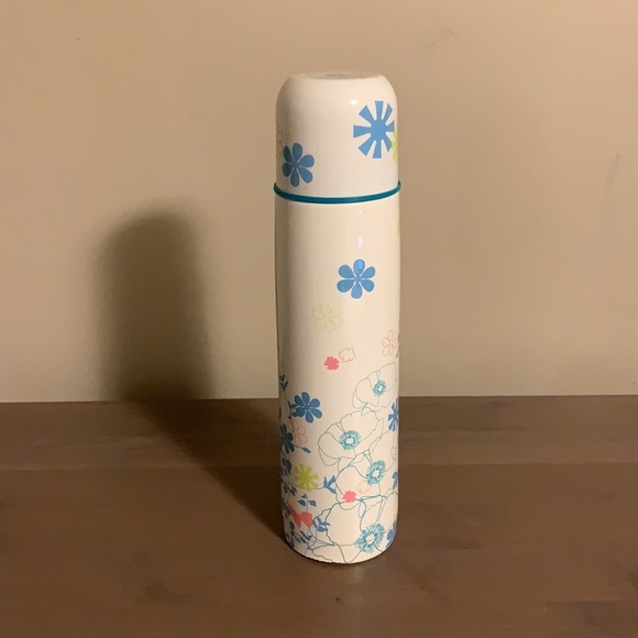 Starbucks x Pylones White, Pink, and Blue Floral Print Thermos - Picture 4 of 8